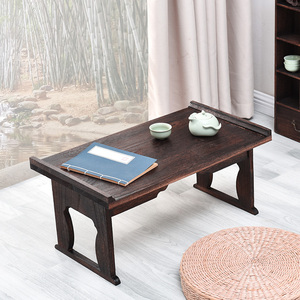 中式小桌子炕桌矮桌复古实木飘窗小桌子古代榻榻米小茶几地桌古风