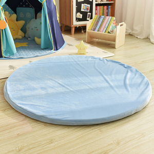 搭配帐篷110cm圆形垫子加厚防滑防潮凉席垫宝宝爬行圆垫地毯