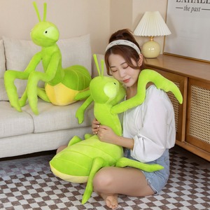 创意搞怪螳螂公仔昆虫系列毛绒玩具抱枕模型活动道具儿童玩偶礼物