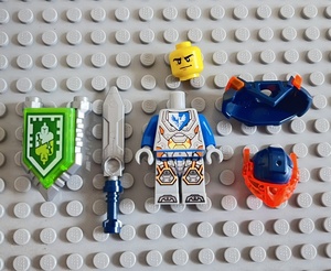乐高LEGO 未来骑士团 nex117克莱 含有武器盾牌 积木玩具拼装