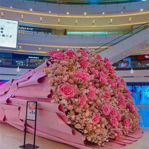 吉林520 大型玫瑰巨型花束道具装饰商场室内室外摆件美陈活动现场