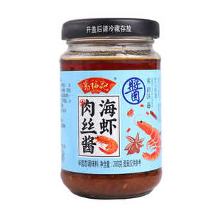 海虾肉酱200g对虾香菇海参香辣蟹仔熟蘸酱海鲜调料即食拌面