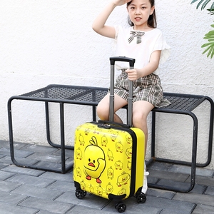 儿童拉杆箱万向轮18/20寸卡通小黄鸭手提行李箱多功能登机箱