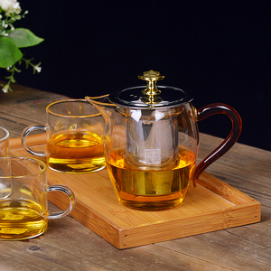 风菱优品耐热玻璃泡茶壶过滤冲茶器红茶泡绿茶办公室功夫茶具小号