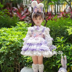 洛丽塔女童公主裙春装儿童洋气裙子春款兔子星黛露衣服连衣裙春天