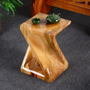 实木凳子花架香樟木茶凳矮凳家用茶几木头客厅创意简约换鞋小方凳