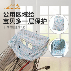宝宝高脚椅防脏套二合一儿童便捷防脏餐椅保护出行布套购物车垫罩