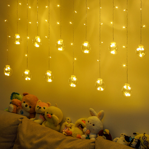 led发光窗帘灯彩灯闪灯串灯条气氛围灯带家用房间室内布置挂灯