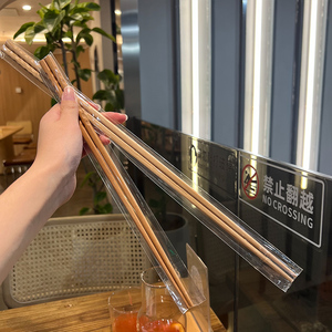 日式榉木加长火锅油炸筷子家用防滑捞面筷子厨房实木筷子油筷