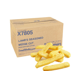 美国LambWeston蓝威斯顿X7805冷冻牛排切割宽扁粗薯条2.26kg