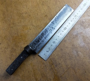日本进口二手柴刀手打双刃安来钢砍刀 竹刀竹斧 篾刀户外农用工具