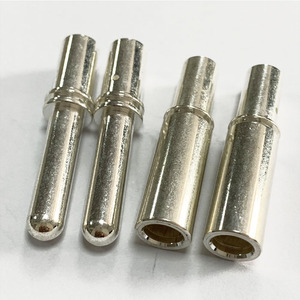 现货  连接器插针 大电流冠簧公母接线端子 6mm黄铜镀银插针插孔