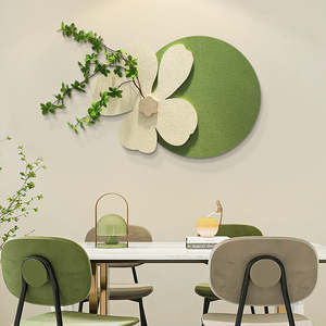 北欧餐厅装饰画立体砂岩画实物绿植墙画客厅墙面创意墙画新款挂画