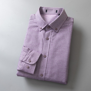 加绒款 冬季保暖男装剪标粉紫长袖衬衫衬衣西装潮流上衣时尚尾货