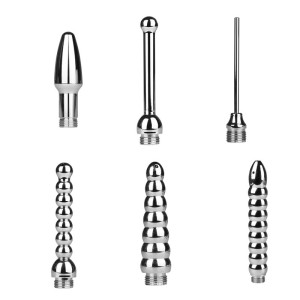 金属肛门冲洗器妇洗器阴道后庭灌肠清洗器拉珠肛塞成人SM另类玩具