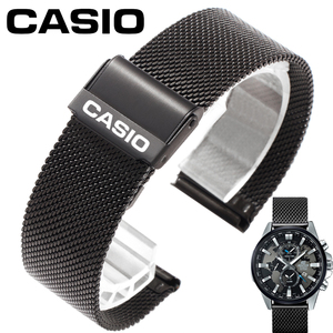 卡西欧手表带原装钢带 男女EFR-303L EQB-501 506剑鱼精钢表链20