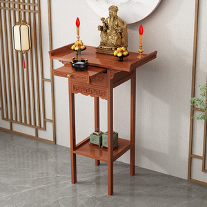 新中式供桌家用佛龛案台佛桌佛像关公供奉桌贡品桌菩萨财神桌香桌