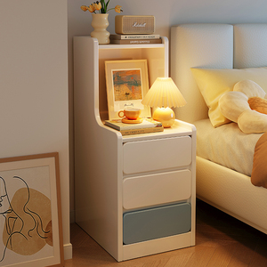 IKEA宜家床头柜简约现代卧室小型床边柜超窄夹缝柜出租房用简易床