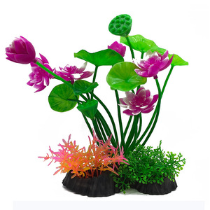 仿真水草小鱼缸装饰品水族箱造景装饰塑料假花草摆件仿真植物