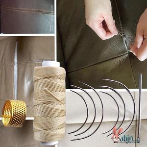 皮革缝线器修复皮草座垫针线手弯弧形针工皮革缝针纫针沙发脱线修
