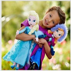 迪士尼艾莎布娃娃雪宝毛绒玩具公仔玩偶和爱莎公主爱沙布偶毛公仔