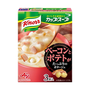 日本进口 味之素速食浓汤 培根薯条满粒玉米洋葱番茄土豆菠菜汤