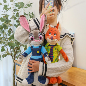 疯狂动物城毛绒玩具朱迪兔子警官公仔狐狸尼克玩偶儿童男女孩礼物