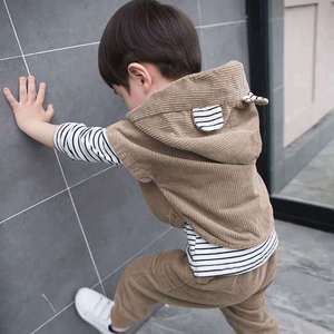 韩国儿童装男童秋装套装帅气小孩衣服春秋宝宝一两周岁2-3三件套4