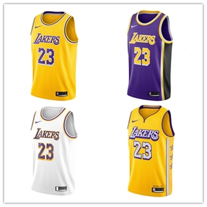 耐克NBA湖人队23号詹姆斯球衣科比24号3号戴维斯篮球服男正品套装