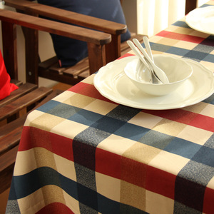 桌布爱丁堡格子印花餐桌布盖巾餐巾