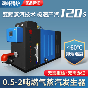 双峰锅炉新款超低氮节能商用工业液化气柴油燃气天然气蒸汽发生器