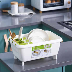 家用厨房沥水碗架台面碗柜滤水置物架收纳盒碗碟沥水篮放碗筷餐具