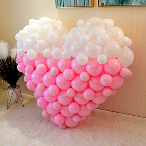 爱心形气球造型珠宝店开业店庆门头装饰商场店铺生日结婚氛围布置