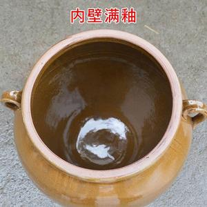 装米缸陶瓷带盖家用老式10/20/30斤50储米桶厨房防虫防潮密封米罐