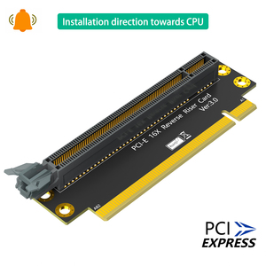 16x转向显卡1u 2u机箱pcie 90度显卡转接卡PCIE3.0 反向扩展卡