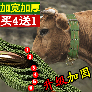 栓牛脖套项圈绳子牵牛笼头用品养牛神器专用设备转环拴羊脖子龙头