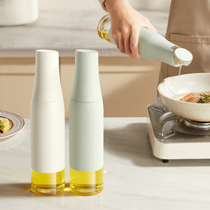 玻璃油壶自动开合油瓶厨房家用装油酱油醋调料瓶控油透明防漏油罐