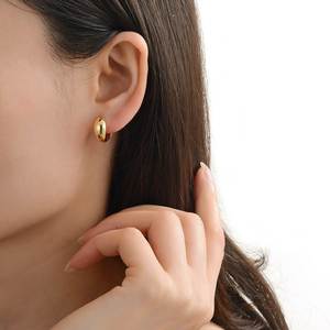 越南沙金黄铜镀金耳环女士时尚耳环仿金女款饰品女款耳圈久不掉色