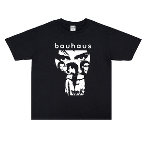 英国哥特摇滚后朋克BAUHAUS鲍豪斯乐队专辑印花T恤短袖宽松男女