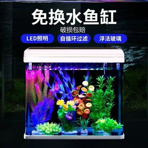 迷你鱼缸小型自循环微观生态鱼缸鱼缸客厅小型一体免换水玻璃鱼缸