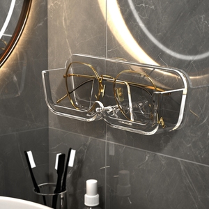 眼镜收纳架盒放置架浴室床头防压壁挂眼镜神器太阳镜墨镜置物架子