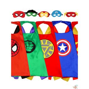 儿童节演出服美国超人队长装扮衣服蜘蛛大侠斗篷动漫英雄战士披风