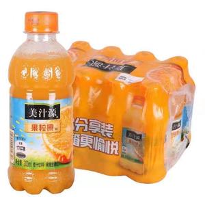【新日期包邮】可口可乐美汁源果粒橙橙汁饮料300ml*6瓶12瓶瓶装k