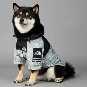 大型犬狗狗衣服2022新款冬季哈士奇萨摩耶帅气冲锋衣雨衣宠物外套