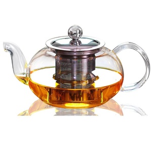 波璃茶具耐热不锈钢过滤玻璃茶壶家用煮泡茶壶耐热高温玻璃水壶