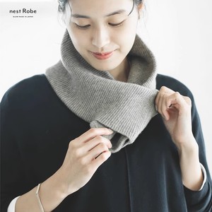 nest robe日本制日系柔软羊羔毛针织围巾保暖短款围脖护颈秋冬女
