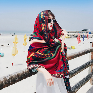 尼泊尔丝巾318西藏旅游民族风披肩外搭洋气时尚夏季围巾女春秋薄