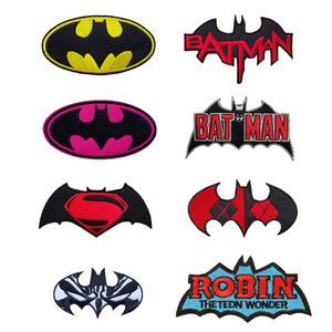 蝙蝠标志 DC漫画正义联盟 超级英雄衣服布贴 外套刺绣熨贴