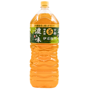 现货日本原装进口三得利伊右卫门浓郁绿茶饮料健康0脂肪大瓶装2L