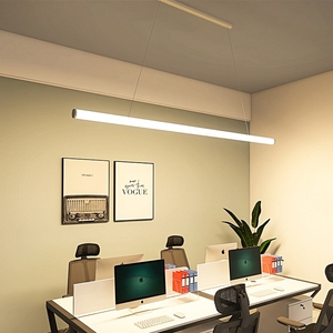 LED办公照明办公室吊灯健身房长条形吊线灯工作室会议室吊顶灯具